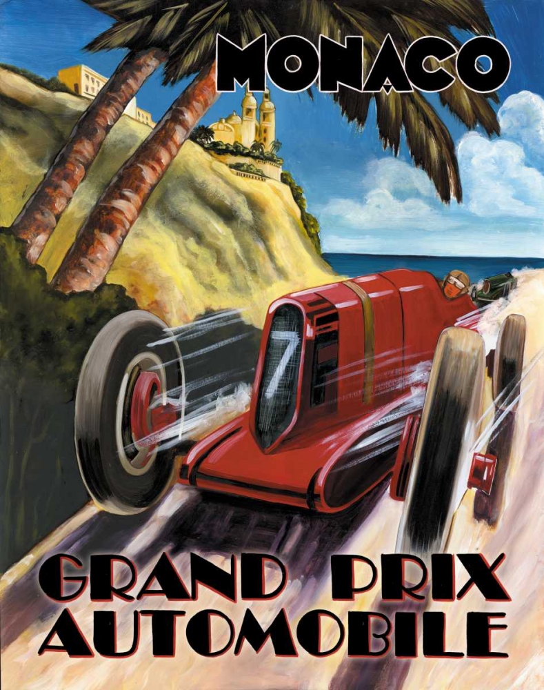 Monaco Grand Prix art print by Catherine Jones for $57.95 CAD