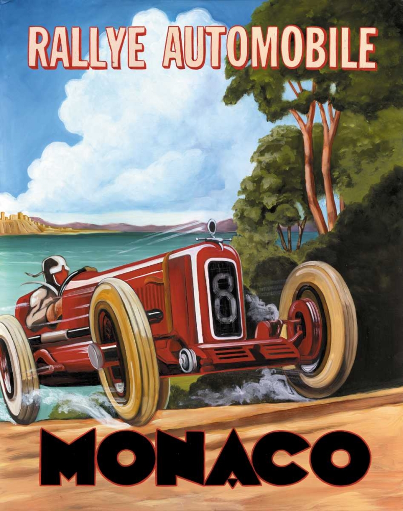 Monaco Rallye art print by Catherine Jones for $57.95 CAD