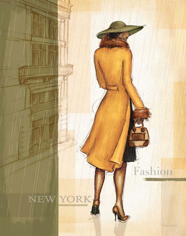Golden Rain New York art print by Andrea Laliberte for $57.95 CAD