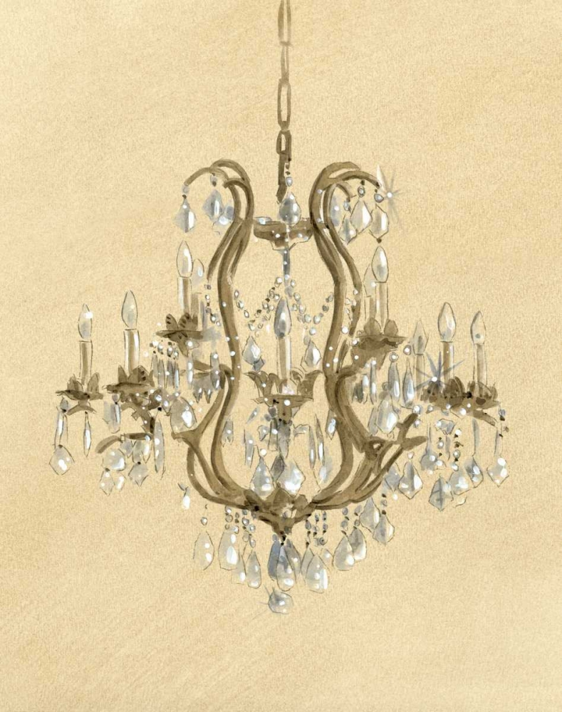 Elegant Chandelier II art print by Laurencon for $57.95 CAD