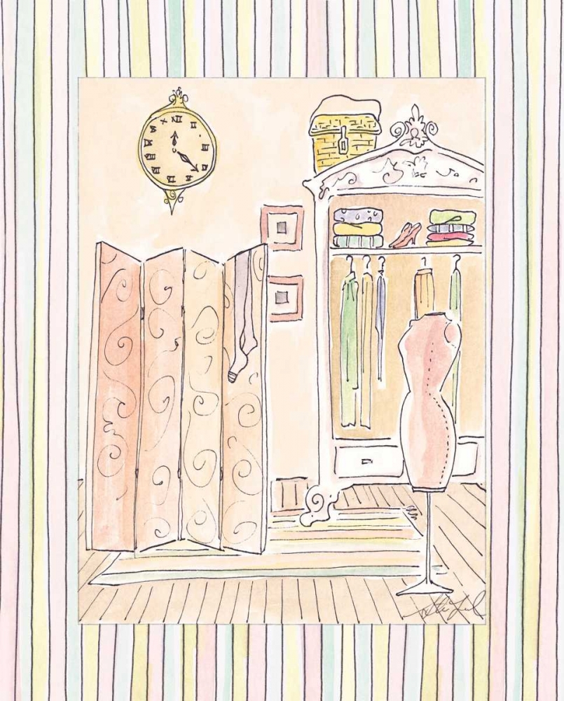 Powder Room II art print by Steve Leal for $57.95 CAD