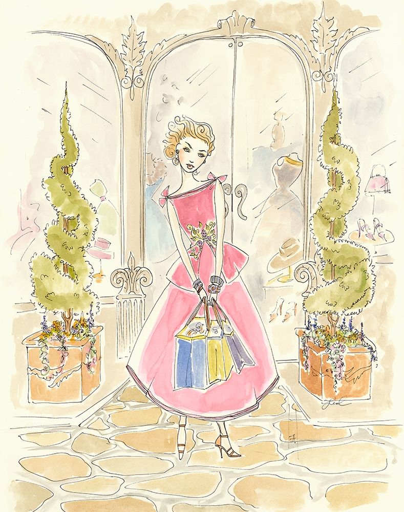 Boutique Shopping II art print by Steve Leal for $57.95 CAD