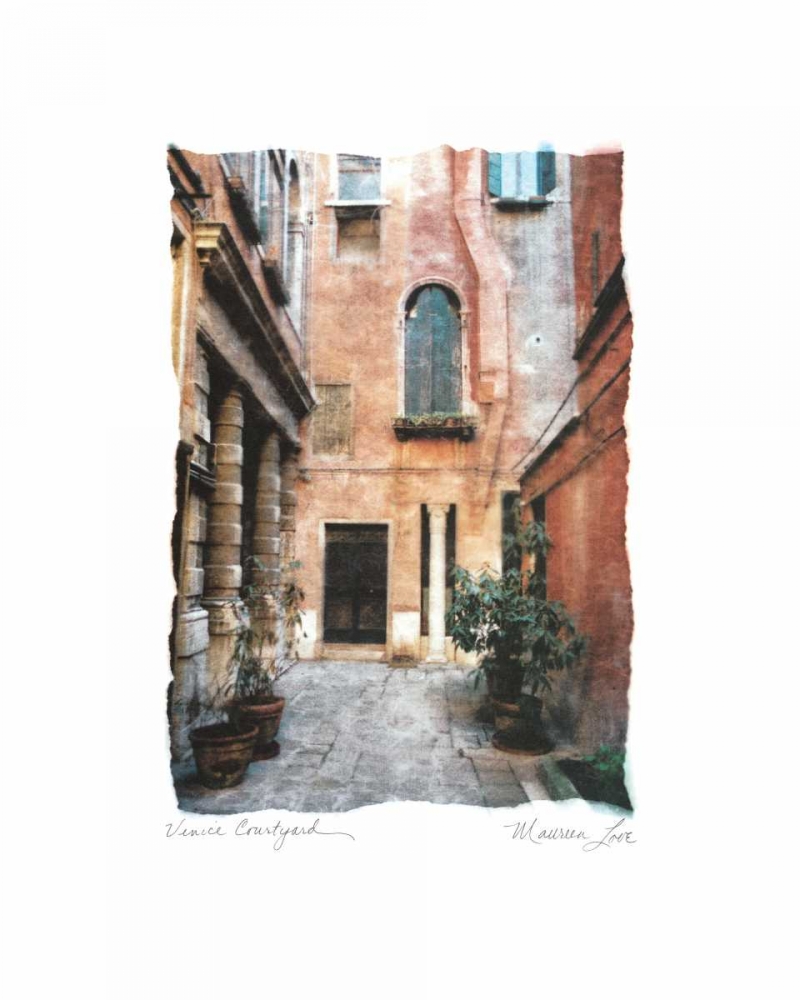 Venice Courtyard art print by Maureen Love for $57.95 CAD