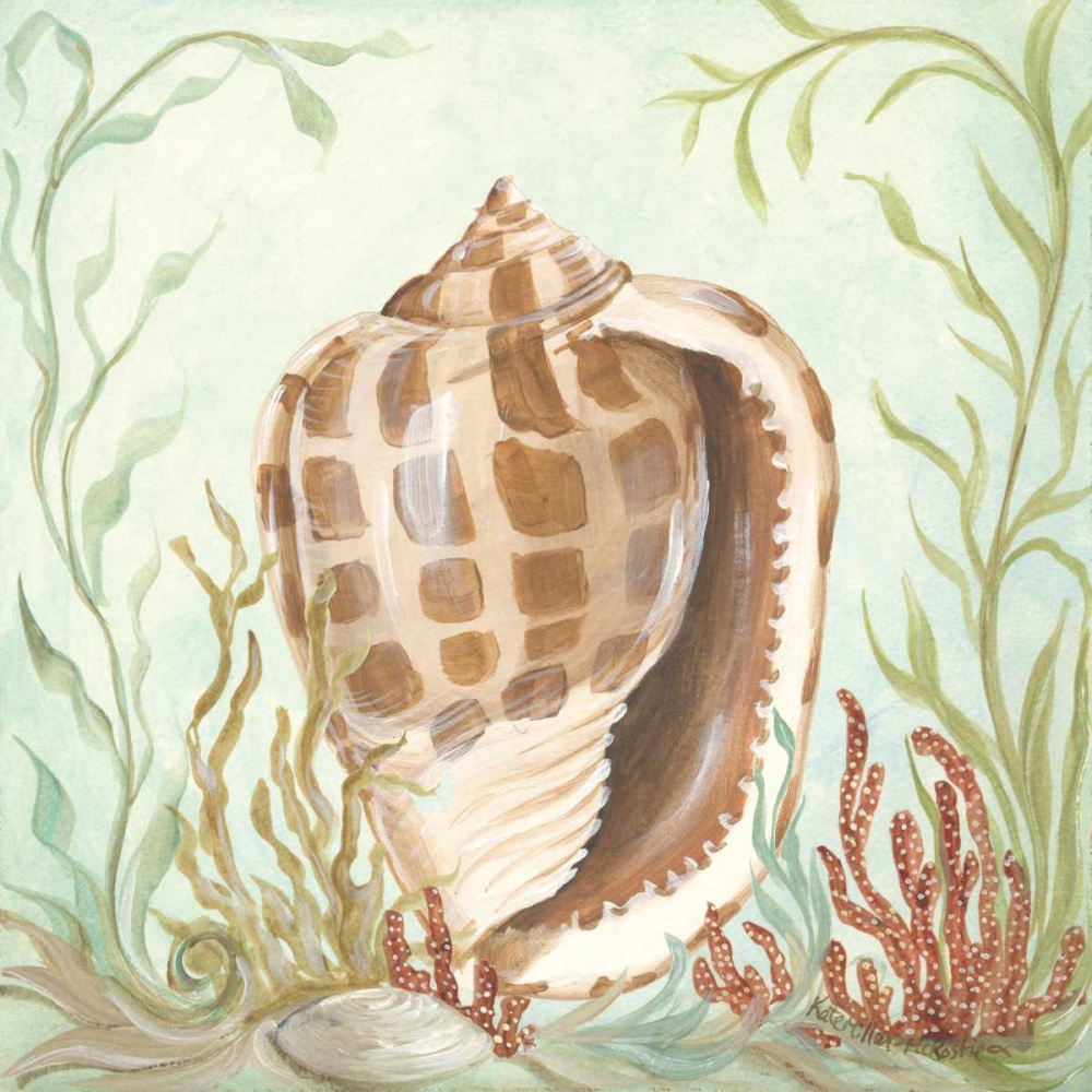 Seashells and Coral I art print by Kate McRostie for $57.95 CAD