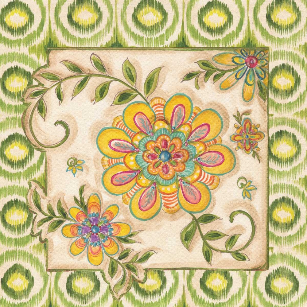 Ikat Floral I art print by Kate McRostie for $57.95 CAD