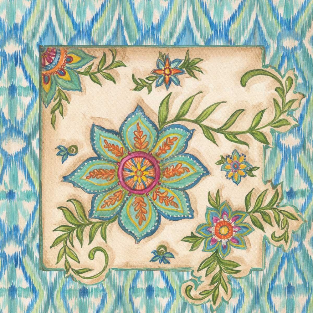 Ikat Floral IV art print by Kate McRostie for $57.95 CAD