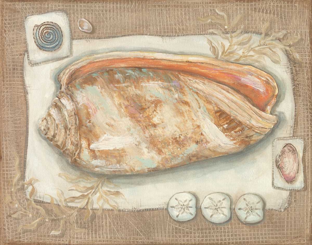 Sandy Shells I art print by Kate McRostie for $57.95 CAD