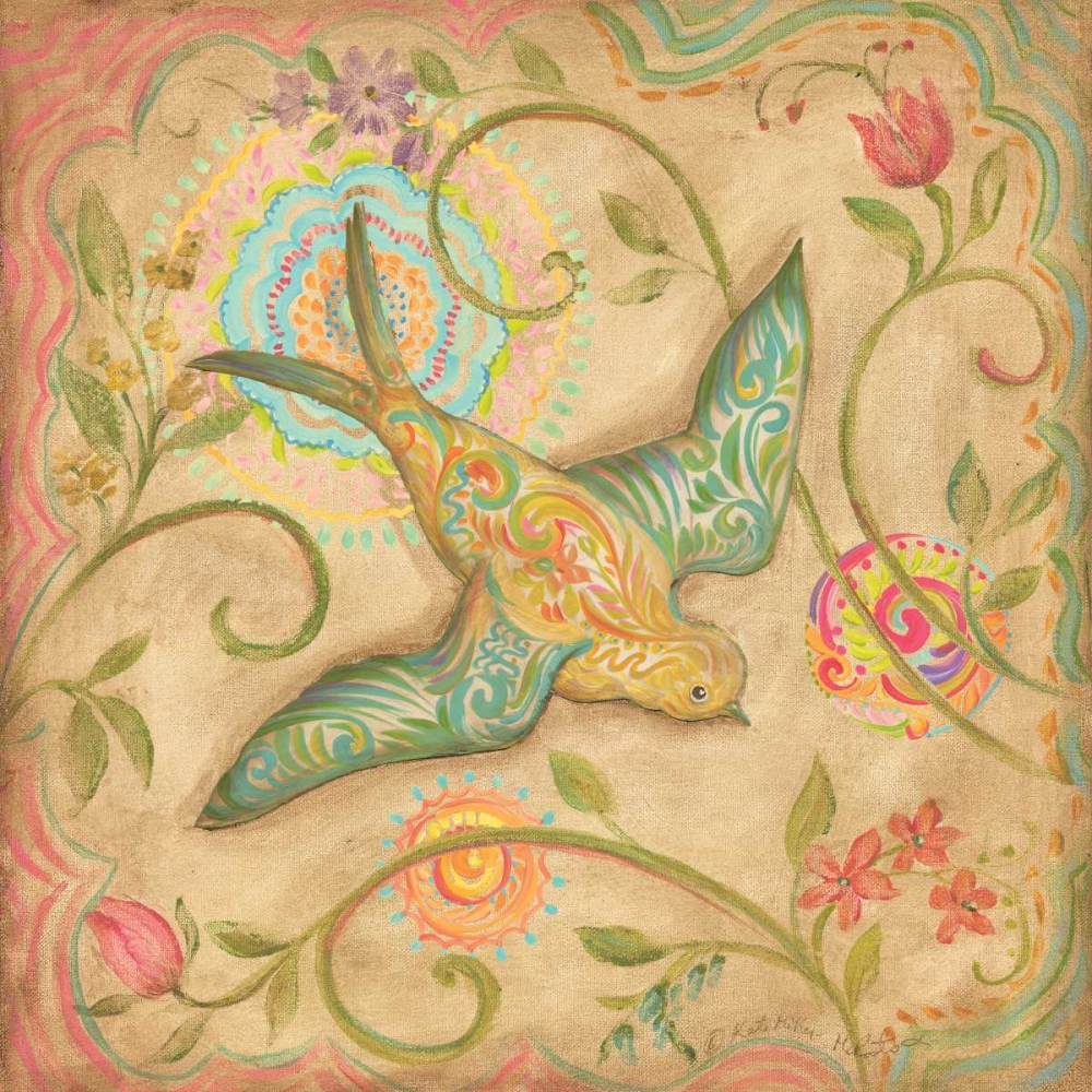 Springtime Birds III art print by Kate McRostie for $57.95 CAD