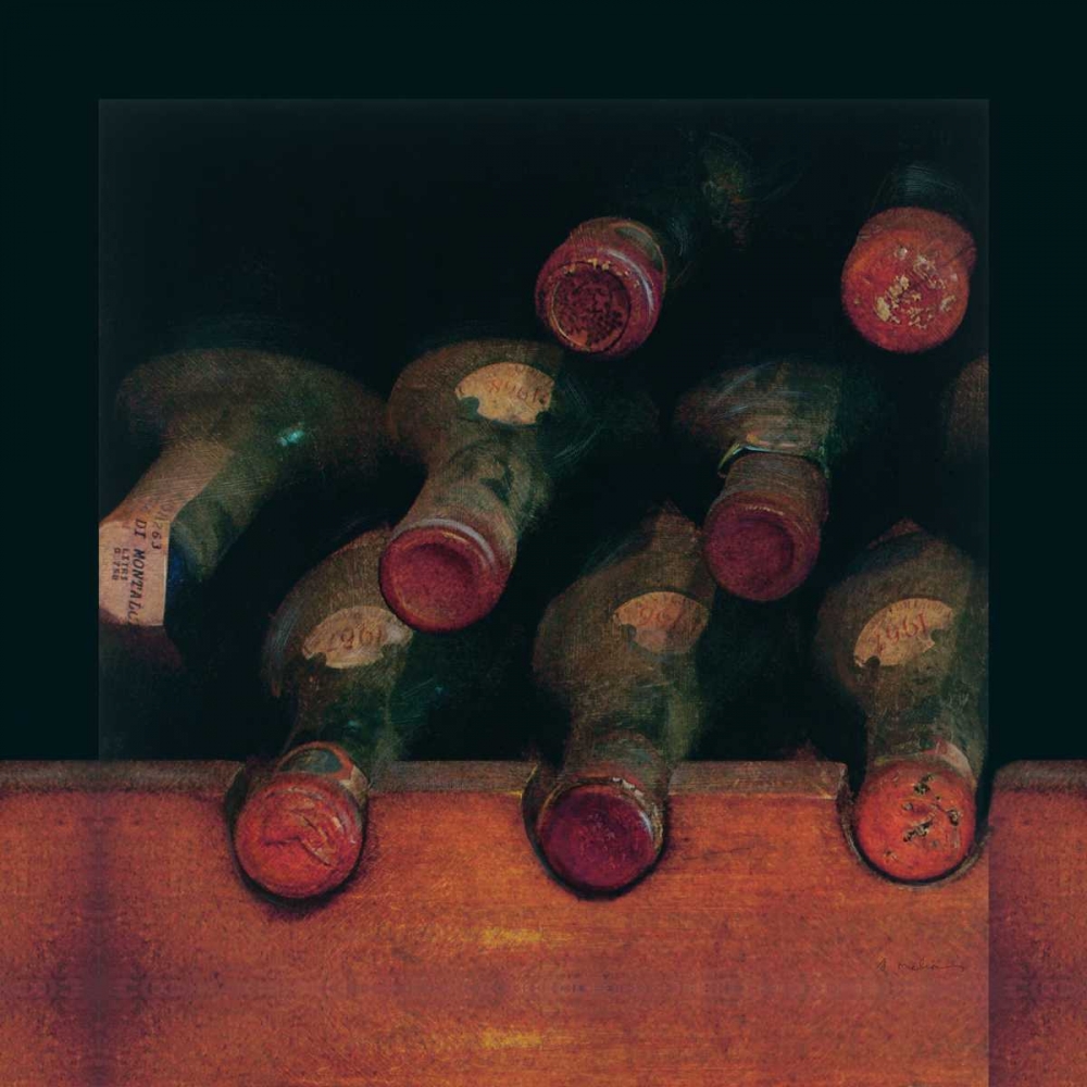 Vintage Wine Cellar I art print by Amy Melious for $57.95 CAD