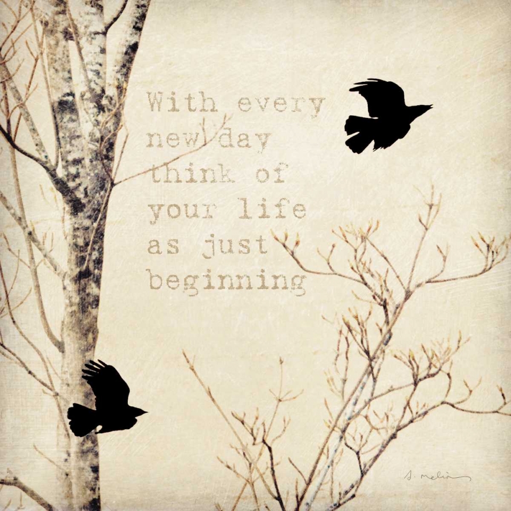 Birds and Branches I art print by Amy Melious for $57.95 CAD