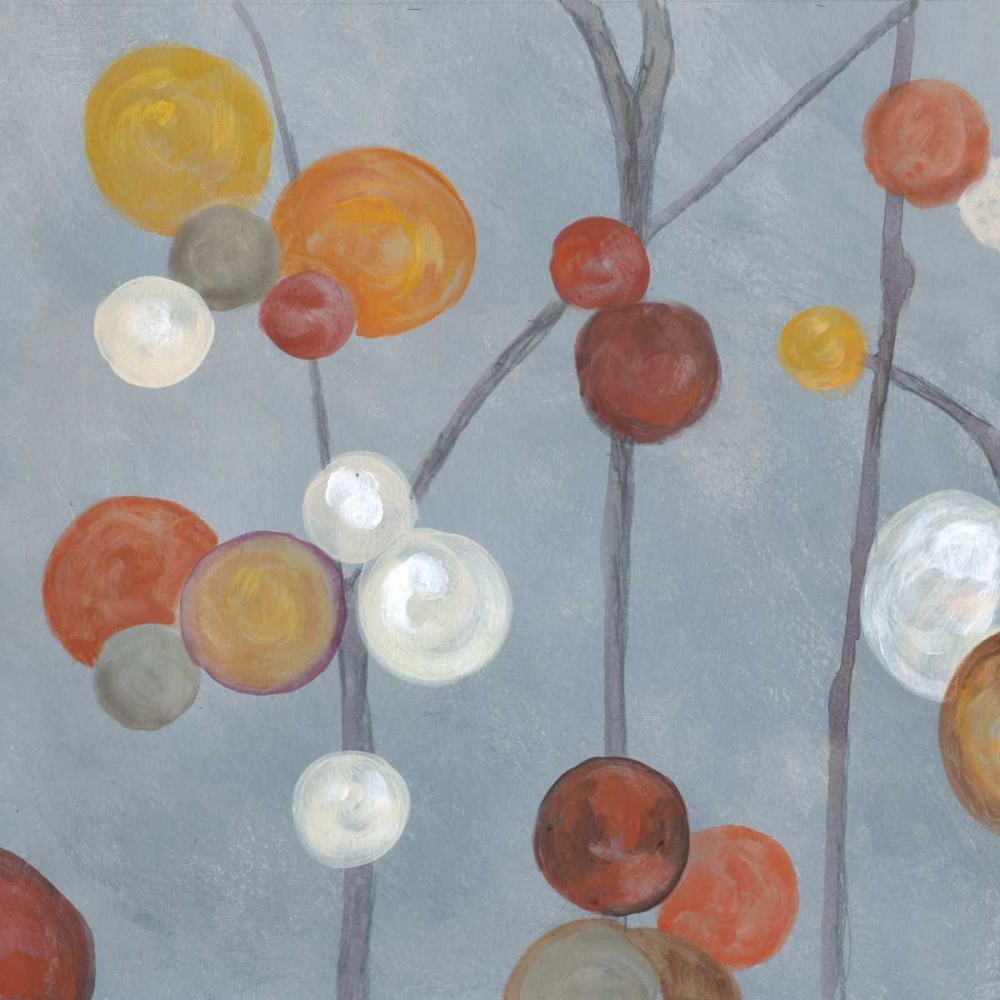 Baubles in Paprika II art print by Margaret Ferry for $57.95 CAD
