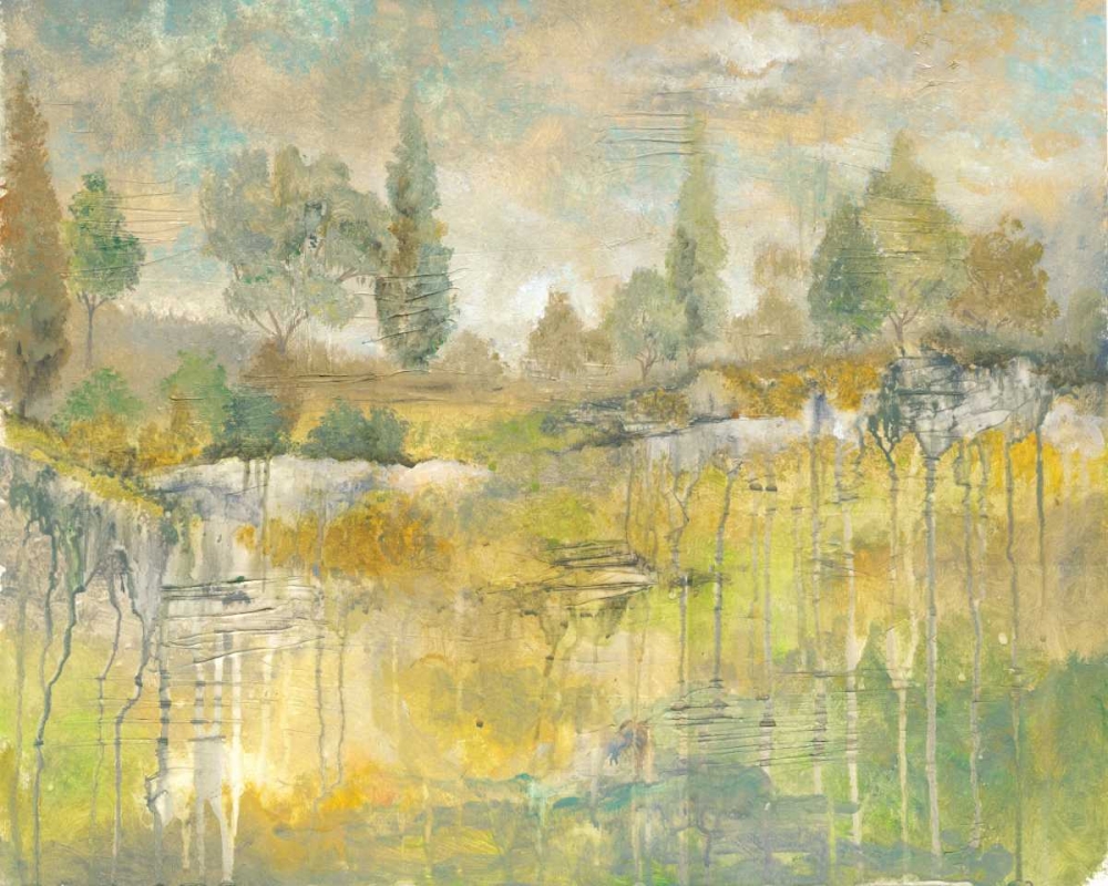 Drippy Landscape I art print by Margaret Ferry for $57.95 CAD