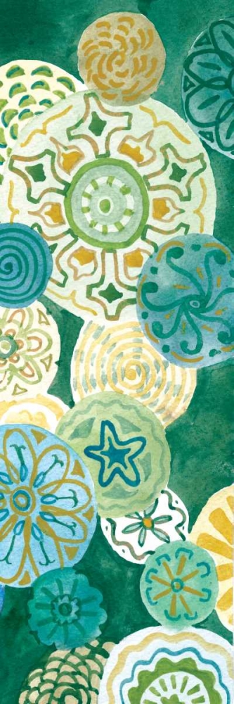 Indigo Medallion Panel II art print by Margaret Ferry for $57.95 CAD