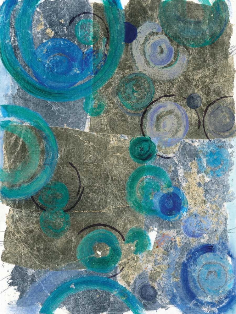 Peacock Swirl II art print by Margaret Ferry for $57.95 CAD
