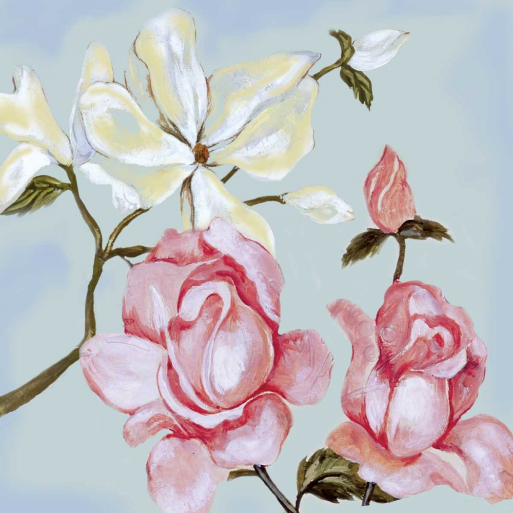 Pastel Floral I art print by Margaret Ferry for $57.95 CAD