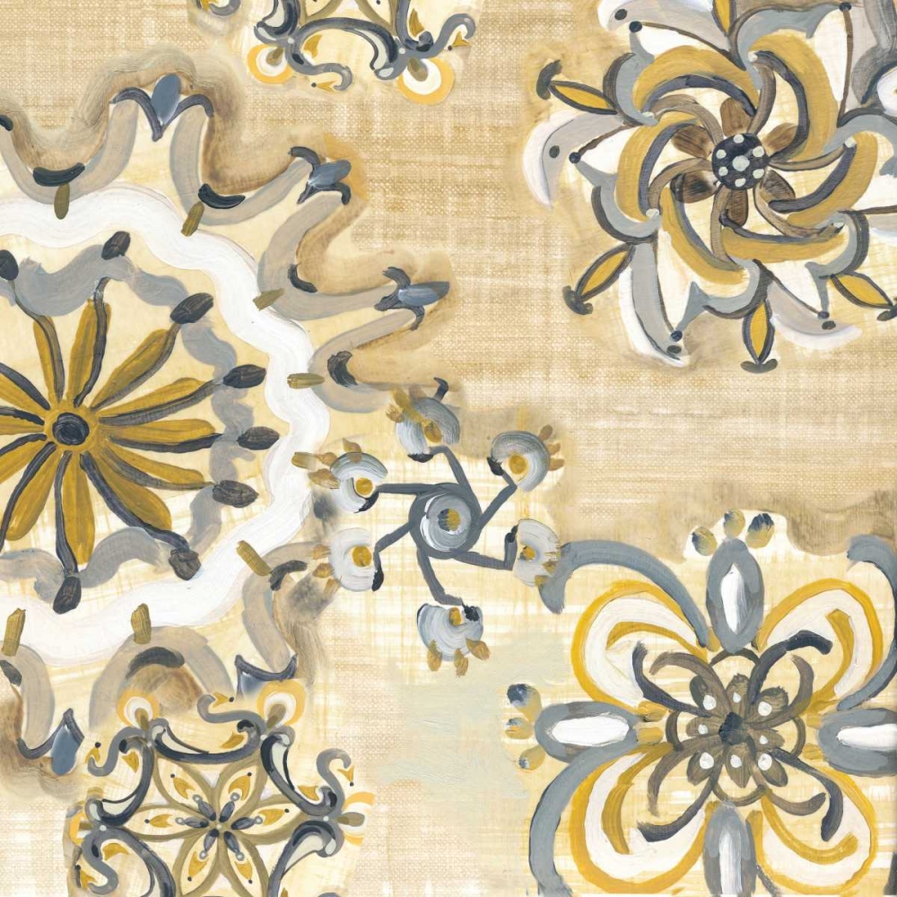 Decorative Medallions I art print by Margaret Ferry for $57.95 CAD