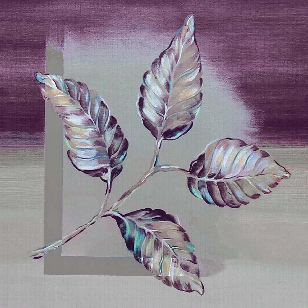 Ultra Violet Leaf I art print by Margaret Ferry for $57.95 CAD
