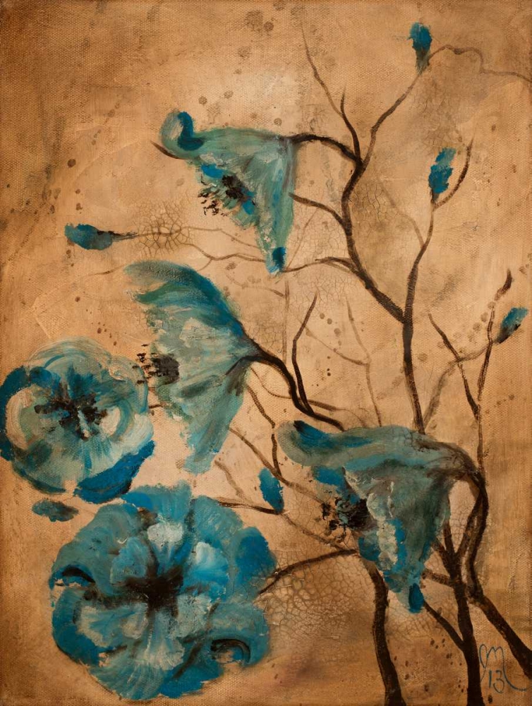 Blue Poppies II art print by Jodi Monahan for $57.95 CAD