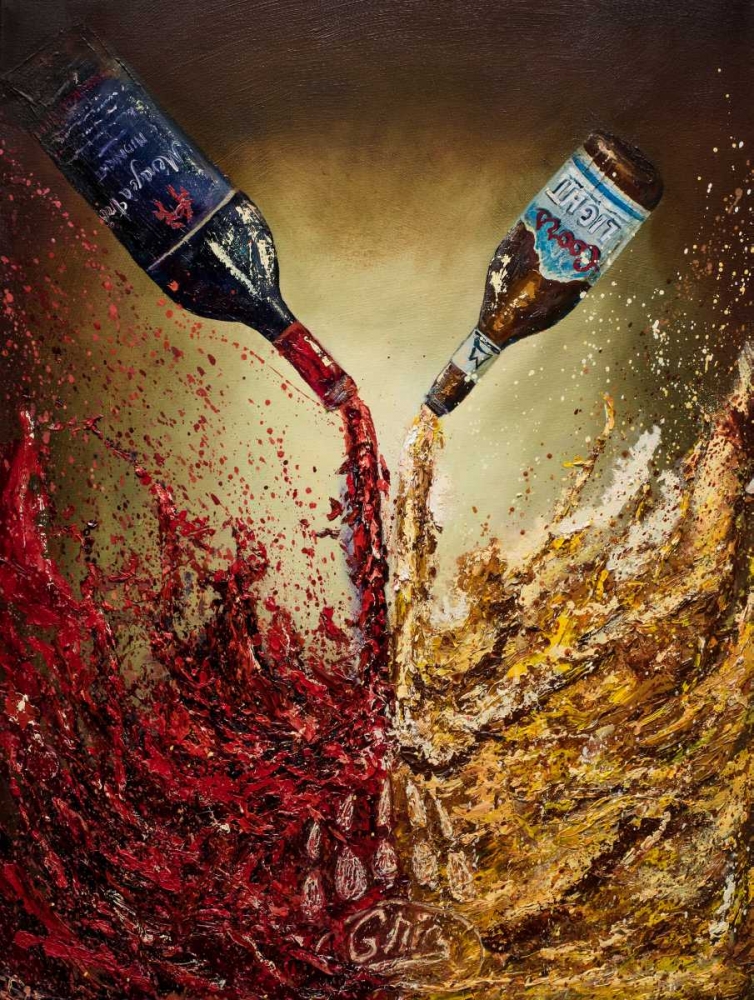 Pouring it Down art print by Jodi Monahan for $57.95 CAD