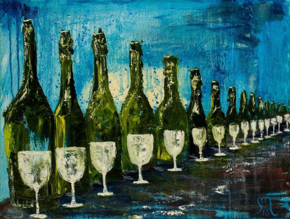Wine Tasting art print by Jodi Monahan for $57.95 CAD