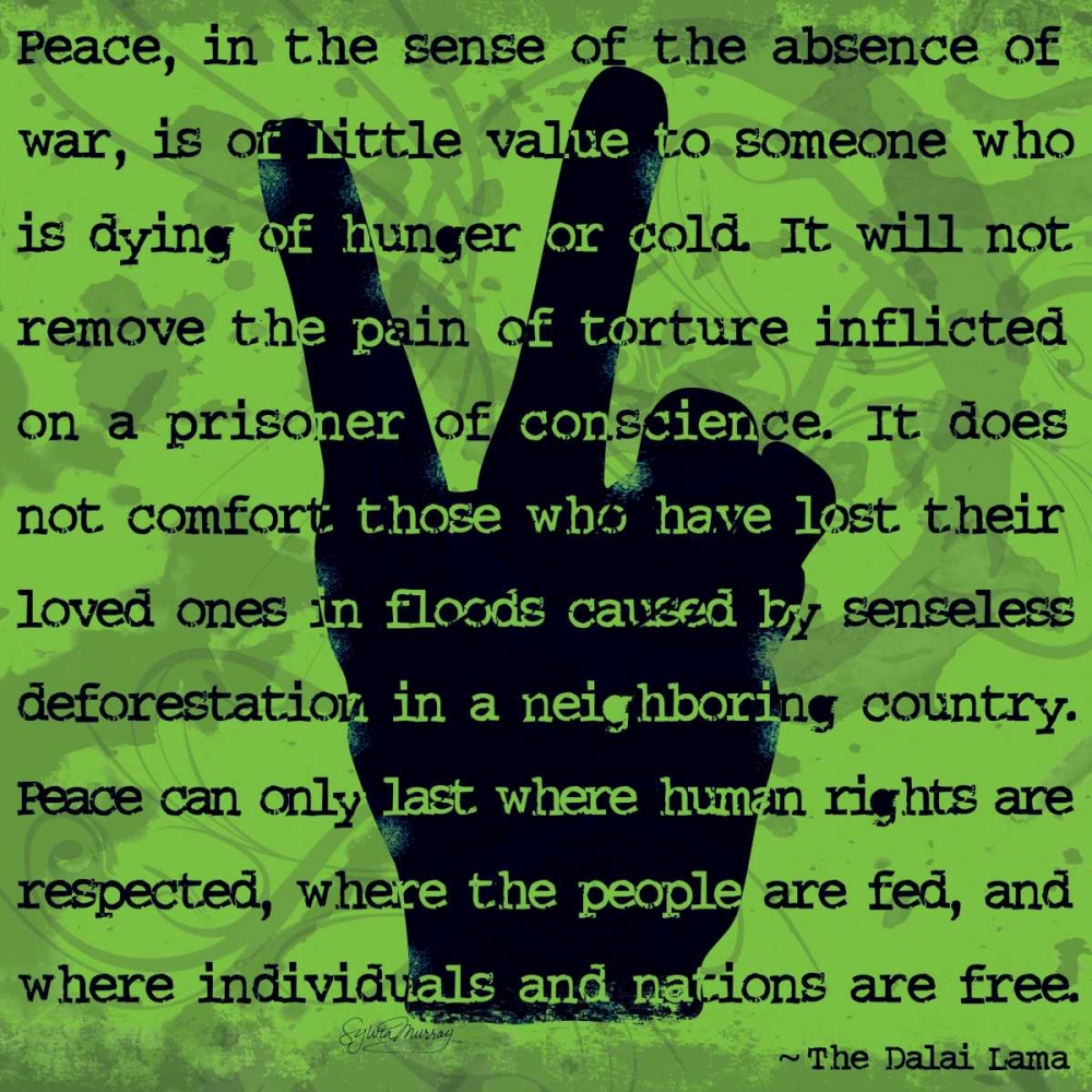 Peace Sign II art print by Sylvia Murray for $57.95 CAD