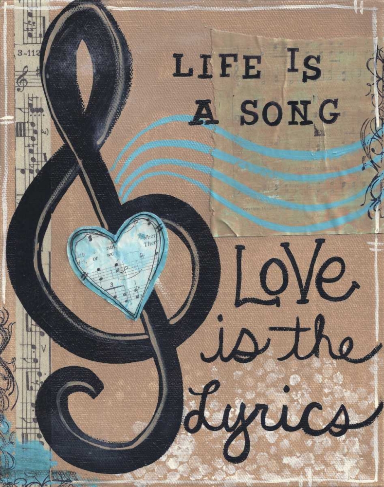 Life Is A Song art print by Monica Martin for $57.95 CAD