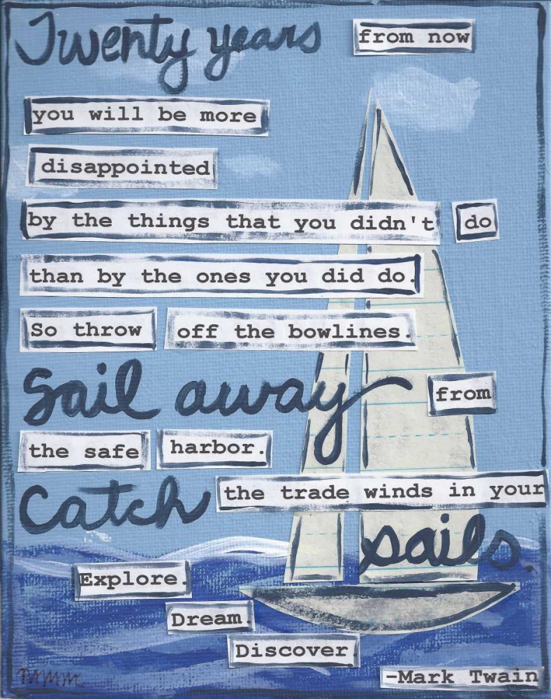 Sailing art print by Monica Martin for $57.95 CAD