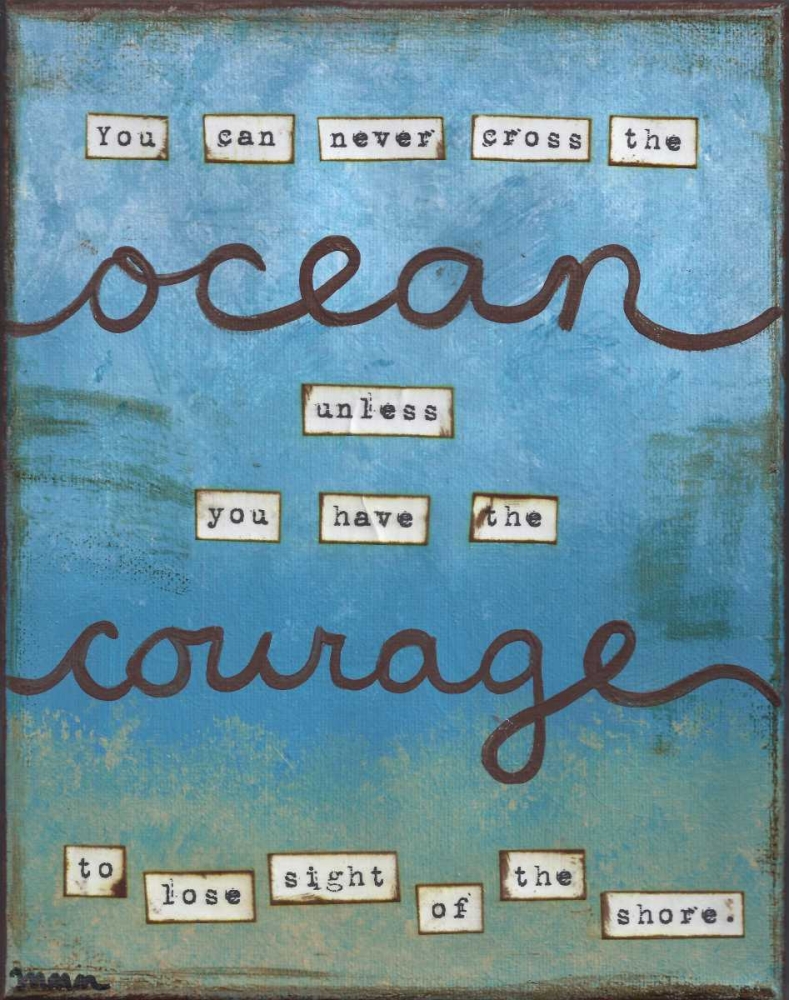 Ocean Courage art print by Monica Martin for $57.95 CAD