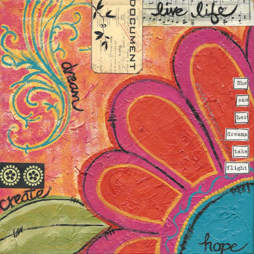 Live Life art print by Monica Martin for $57.95 CAD
