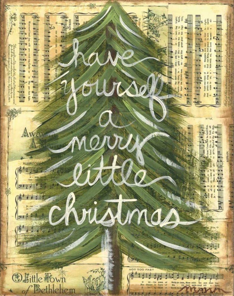 Merry Little Christmas art print by Monica Martin for $57.95 CAD
