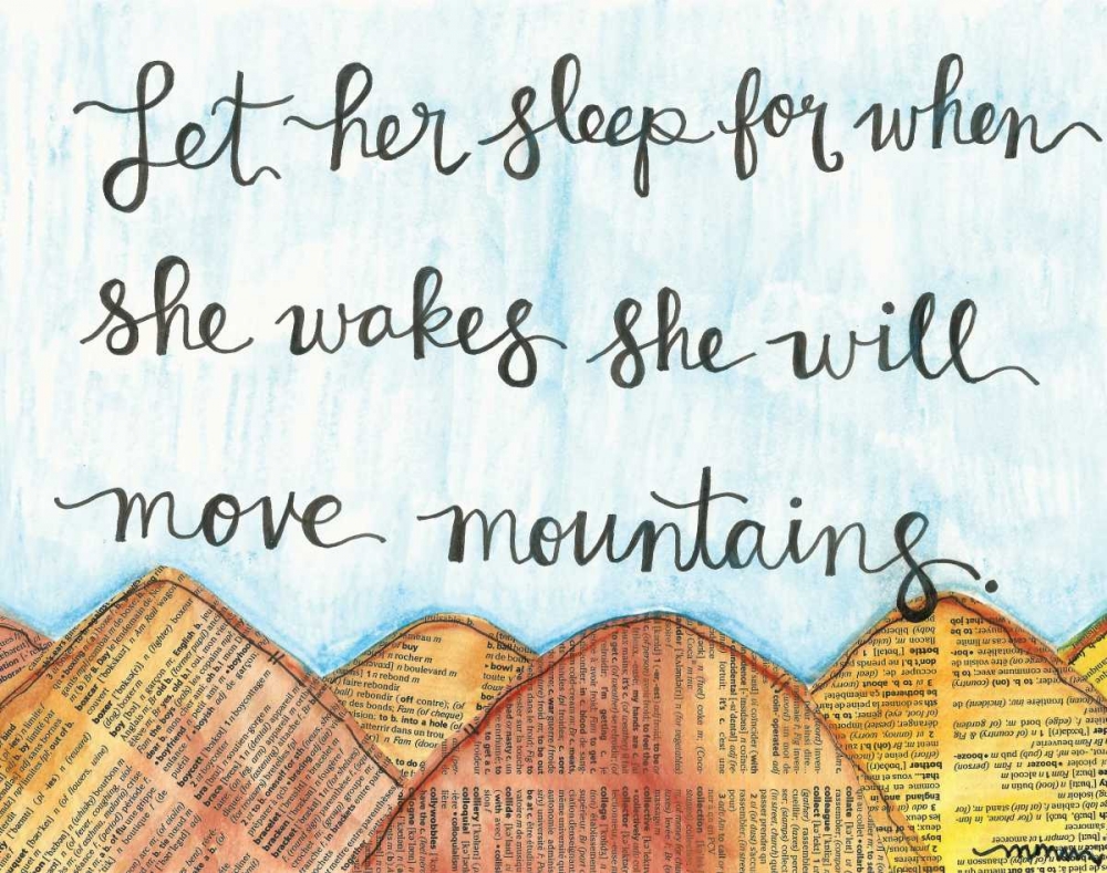 Let Her Sleep art print by Monica Martin for $57.95 CAD