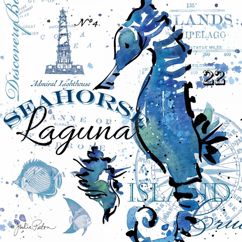 Seahorse Laguna art print by Julie Paton for $57.95 CAD