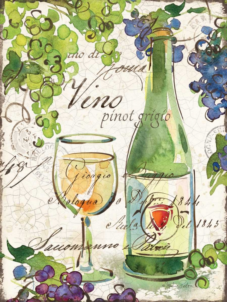 Vin Pinot art print by Julie Paton for $57.95 CAD