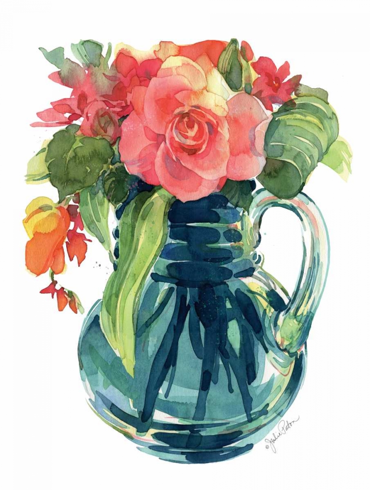 Bright Rose Bouquet I art print by Julie Paton for $57.95 CAD