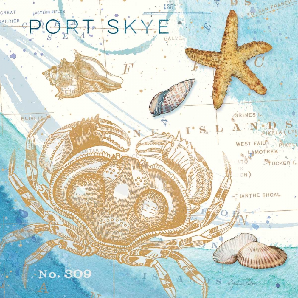 Harbor Island Crab art print by Julie Paton for $57.95 CAD