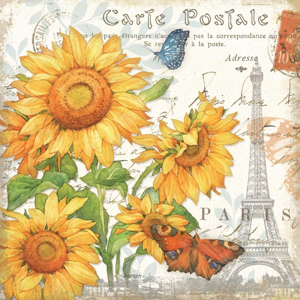 Carte Postale Sunflowers II art print by Julie Paton for $57.95 CAD