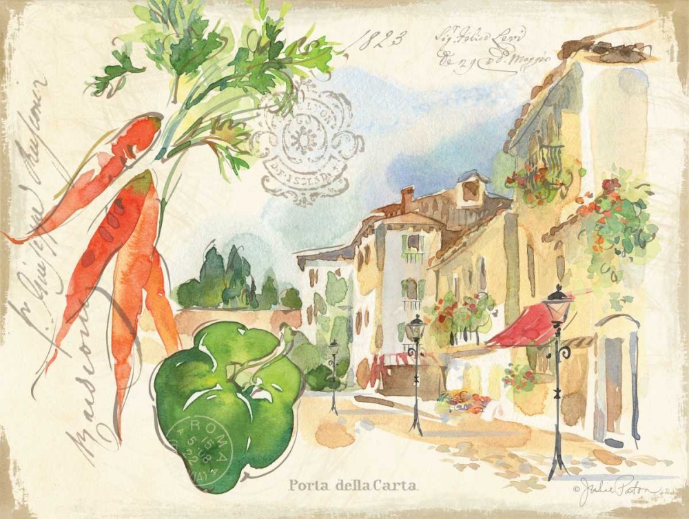 Piazzette Carrots art print by Julie Paton for $57.95 CAD