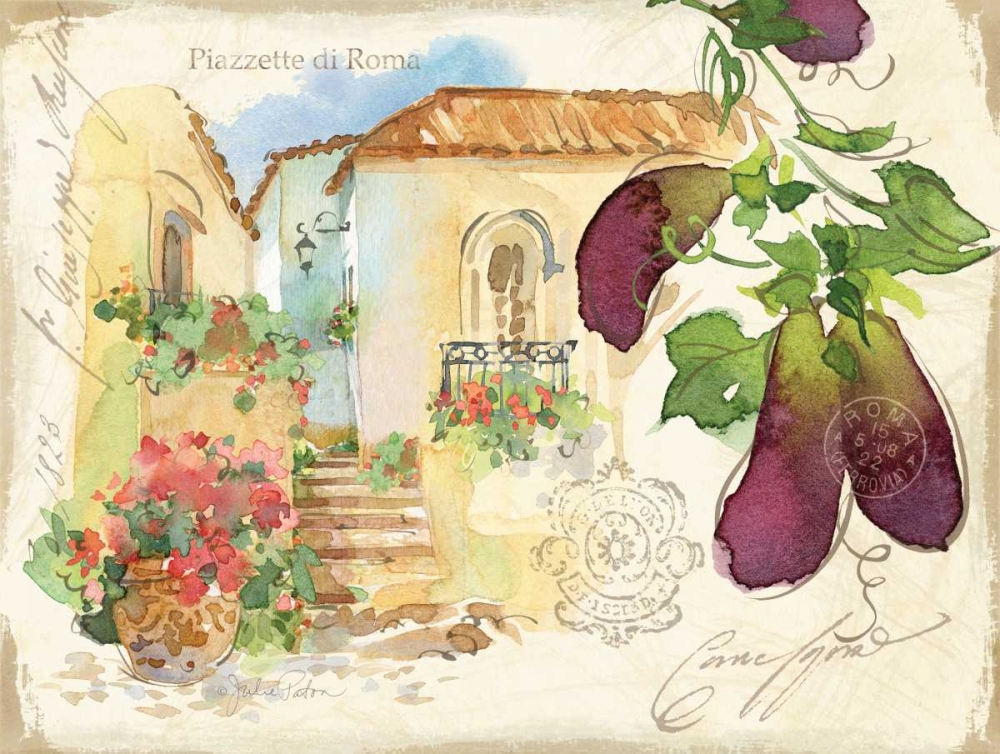 Piazzette Eggplant art print by Julie Paton for $57.95 CAD