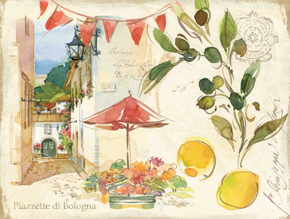 Piazzette Olives art print by Julie Paton for $57.95 CAD