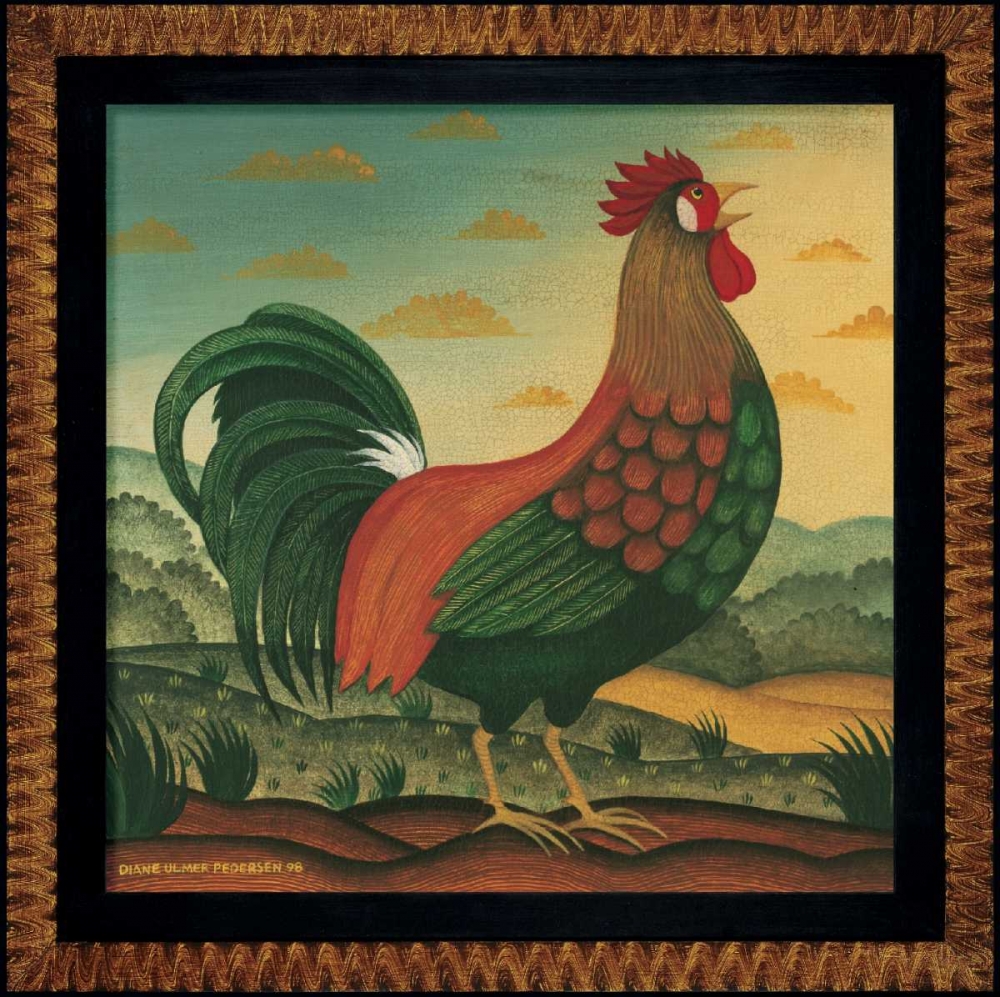 Rooster art print by Diane Pedersen for $57.95 CAD