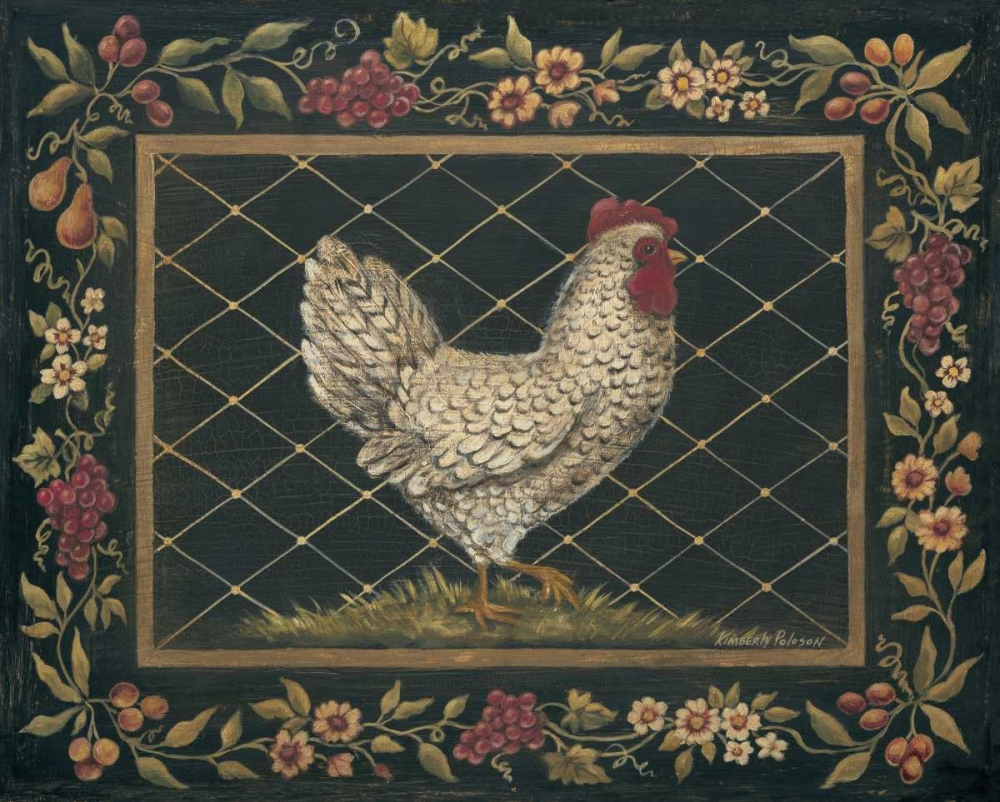 Old World Hen art print by Kimberly Poloson for $57.95 CAD