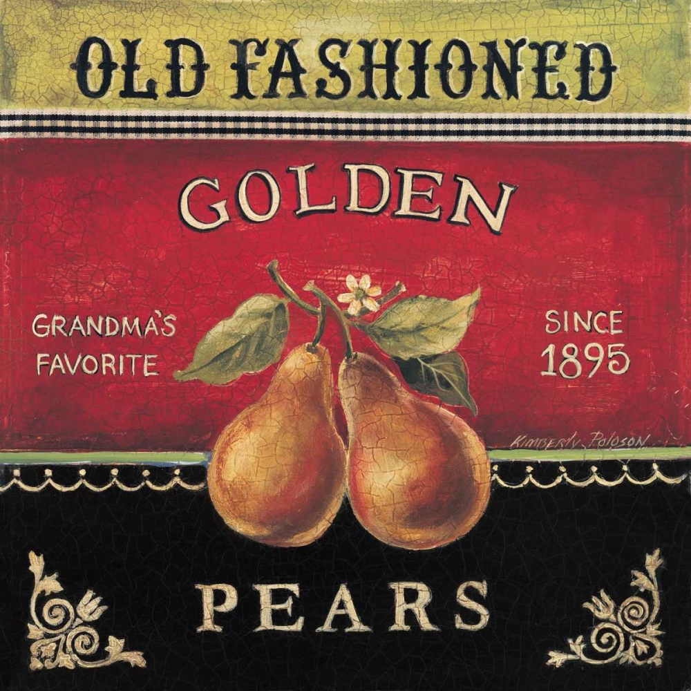 Golden Pears art print by Kimberly Poloson for $57.95 CAD