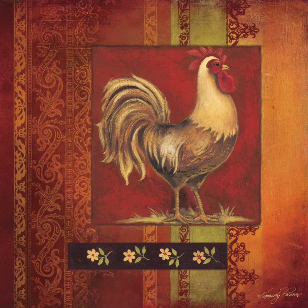 Murano Rooster I art print by Kimberly Poloson for $57.95 CAD