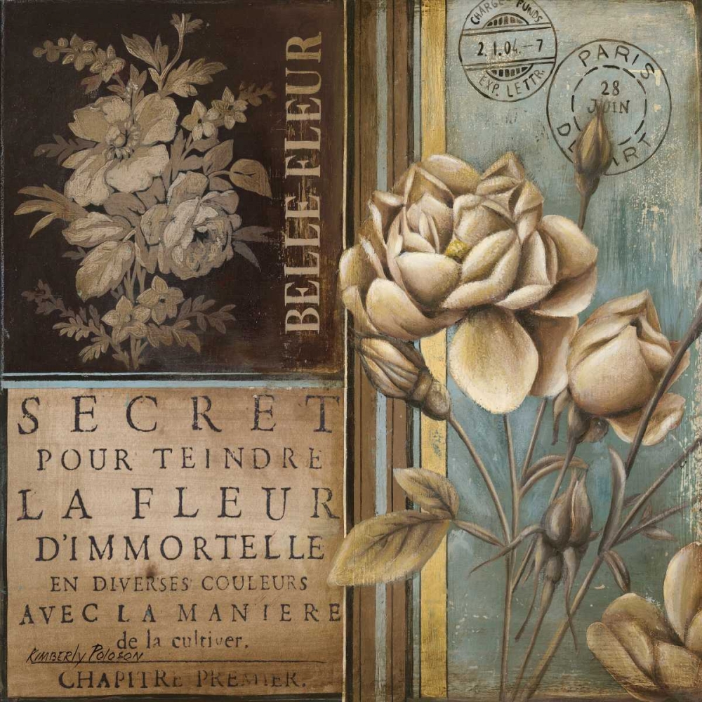 Belle Fleur I art print by Kimberly Poloson for $57.95 CAD