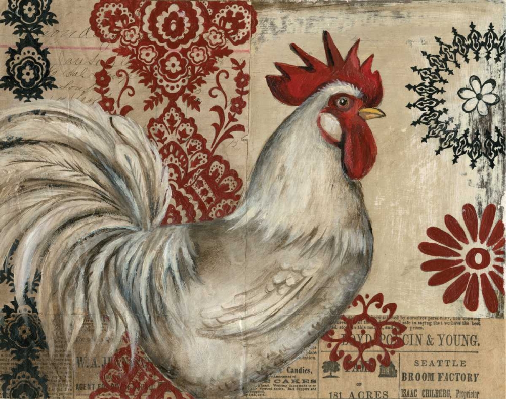 Classic Rooster I art print by Kimberly Poloson for $57.95 CAD