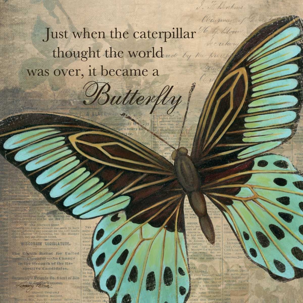 Butterfly II art print by Kimberly Poloson for $57.95 CAD