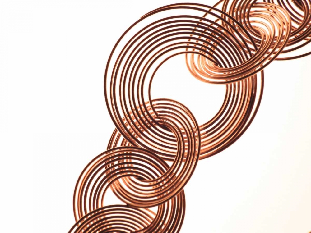 Intertwined Gold VI art print by Monika Burkhart for $57.95 CAD