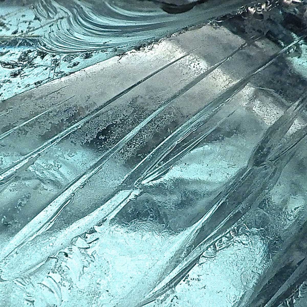 Blue Ice II art print by Monika Burkhart for $57.95 CAD