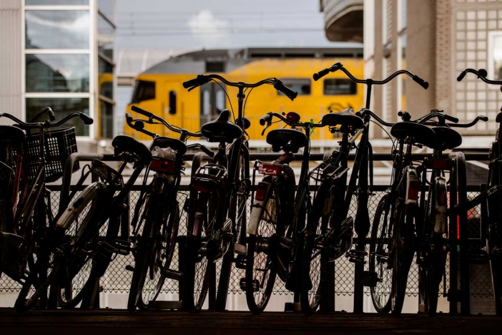 Bicycles at Centraal Station art print by Erin Berzel for $57.95 CAD