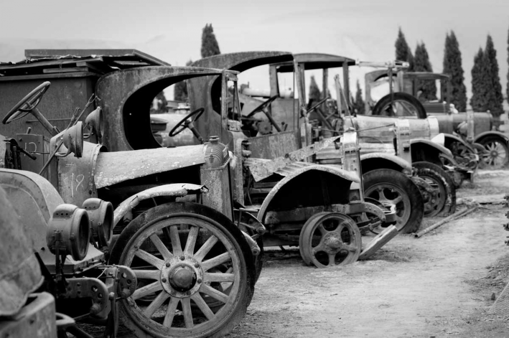 Antique Car Graveyard I art print by Erin Berzel for $57.95 CAD